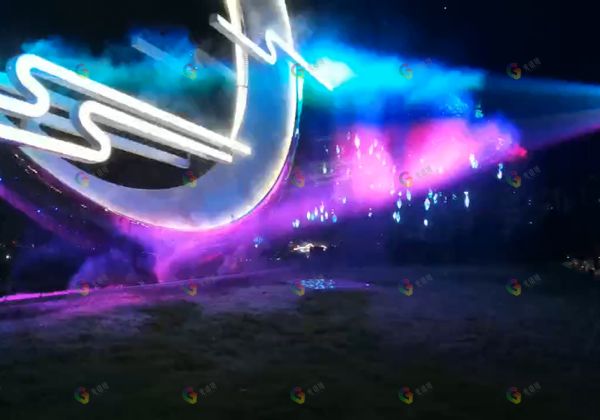 月光草坪激光投影项目