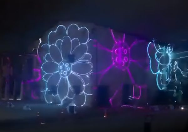 建筑动漫光雕秀